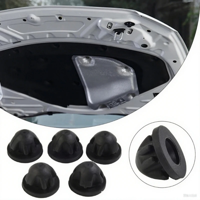 4PCS Engine Cover Trim Rubber Mount Grommet Bush Bump Stop 11127614138 For BMW 1-8 Series X4 X5 X6 X7 Engine Accessories
