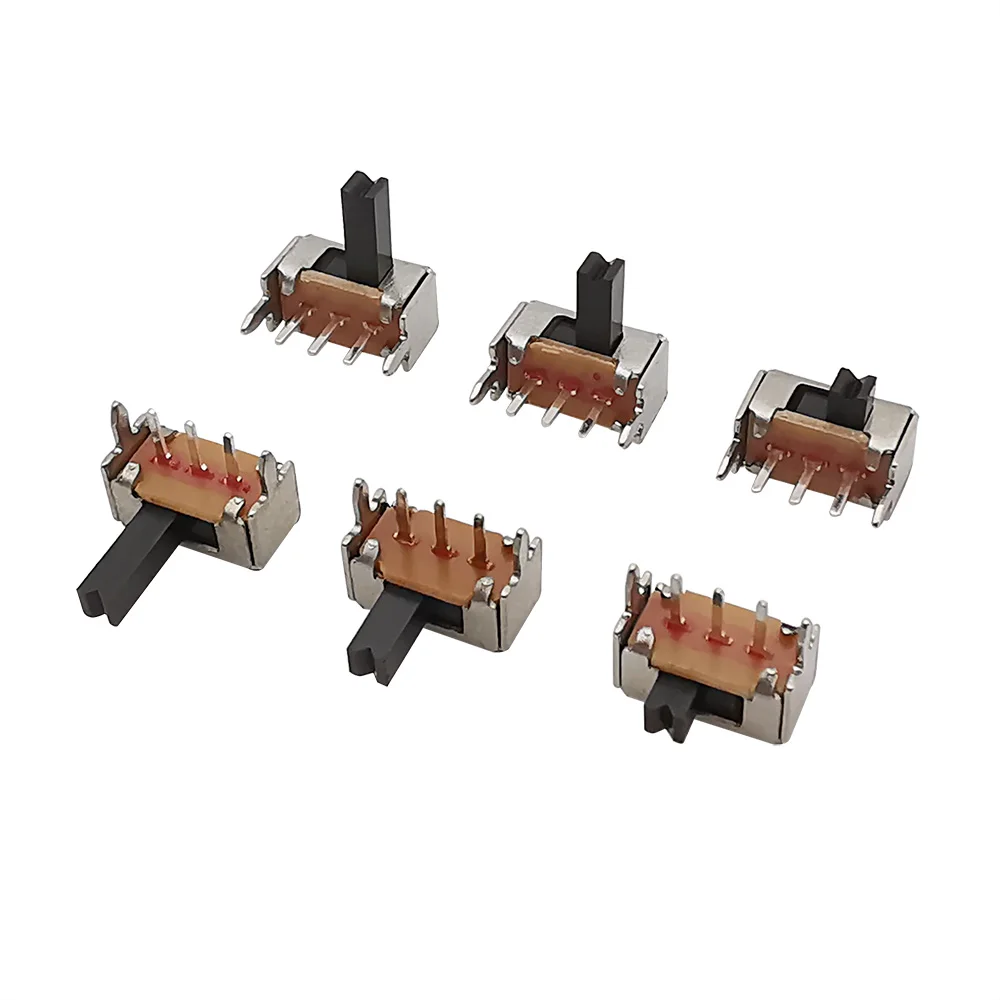 20Pcs SK12D07 Toggle Switch 3Pin PCB 1P2T SPDT Slide Switch  Handle High 2/3/4/5/6/7mm Miniature Toggle Switches