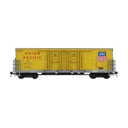 Gobricks MOC 53ft Evans Double Plug Union Pacific Bricks Door Boxcar Union Pacific Container Train Building Blocks Toy Gift