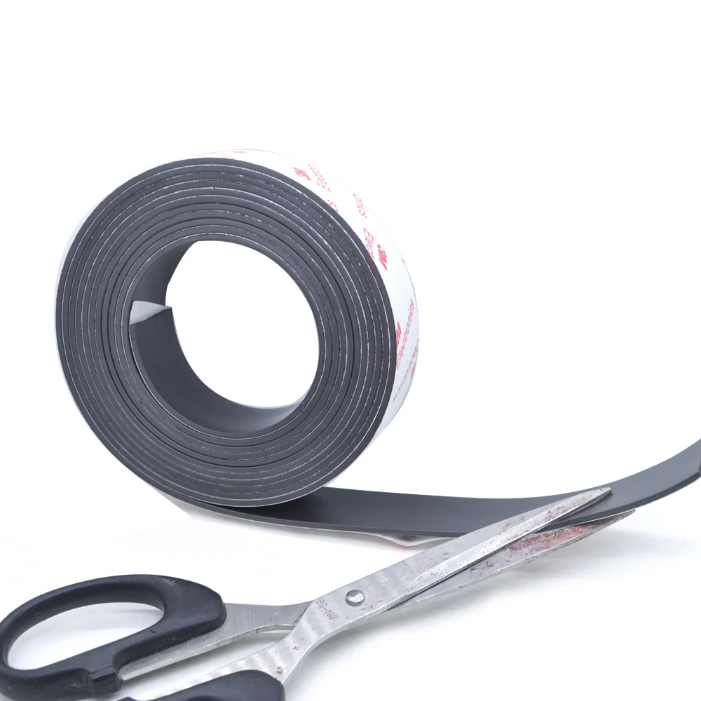 5 Meter 25*1.5 mm Self Adhesive Flexible Soft Magnet Magnetic Strip Rubber Magnets Tape for Crafts Width 25mm Thickness 1.5mm