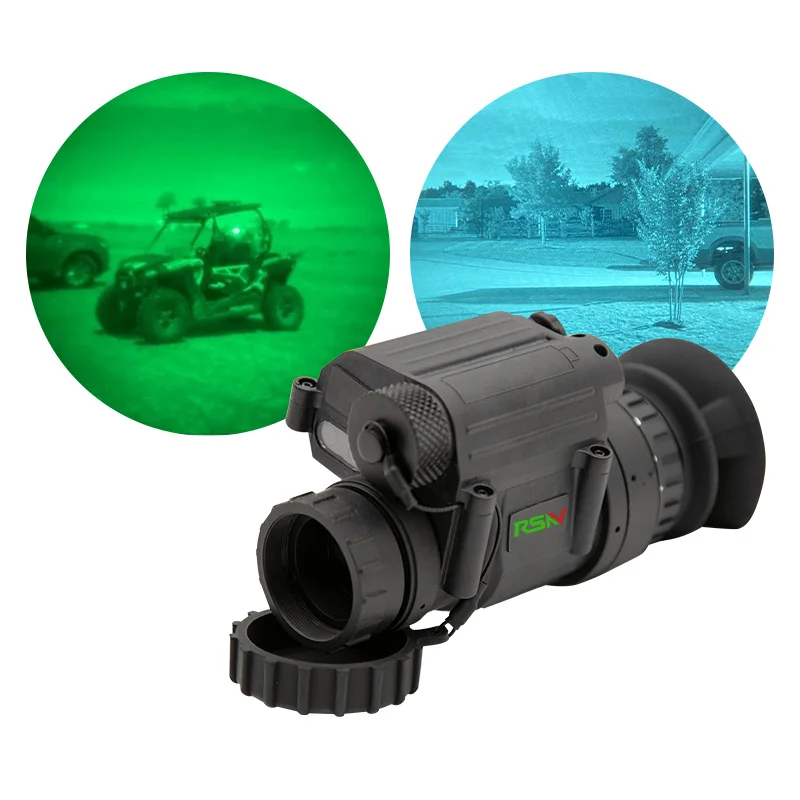 High Quality Helmet-Mounted Handsfree FOM 1600 Gen2+ Auto-Gated Night Vision Monocular PVS14 for Hunting