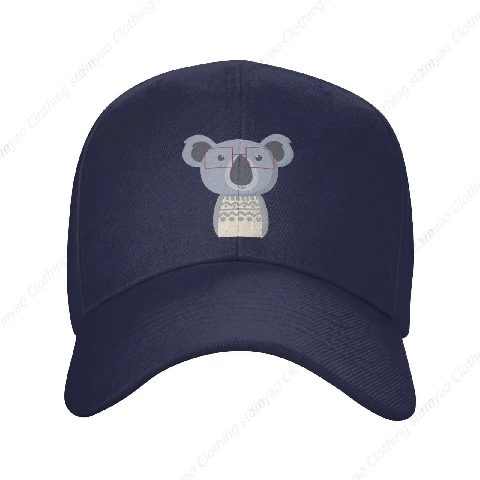 Koala enthusiasts wearing glasses duckbill caps outdoor exercise baseball caps adjustable gift truck caps