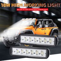 6Led 12v lens Spotlight for motorcycle Headlights LED strip light Driving lights Fog lights street lamp 6000k white Work lights