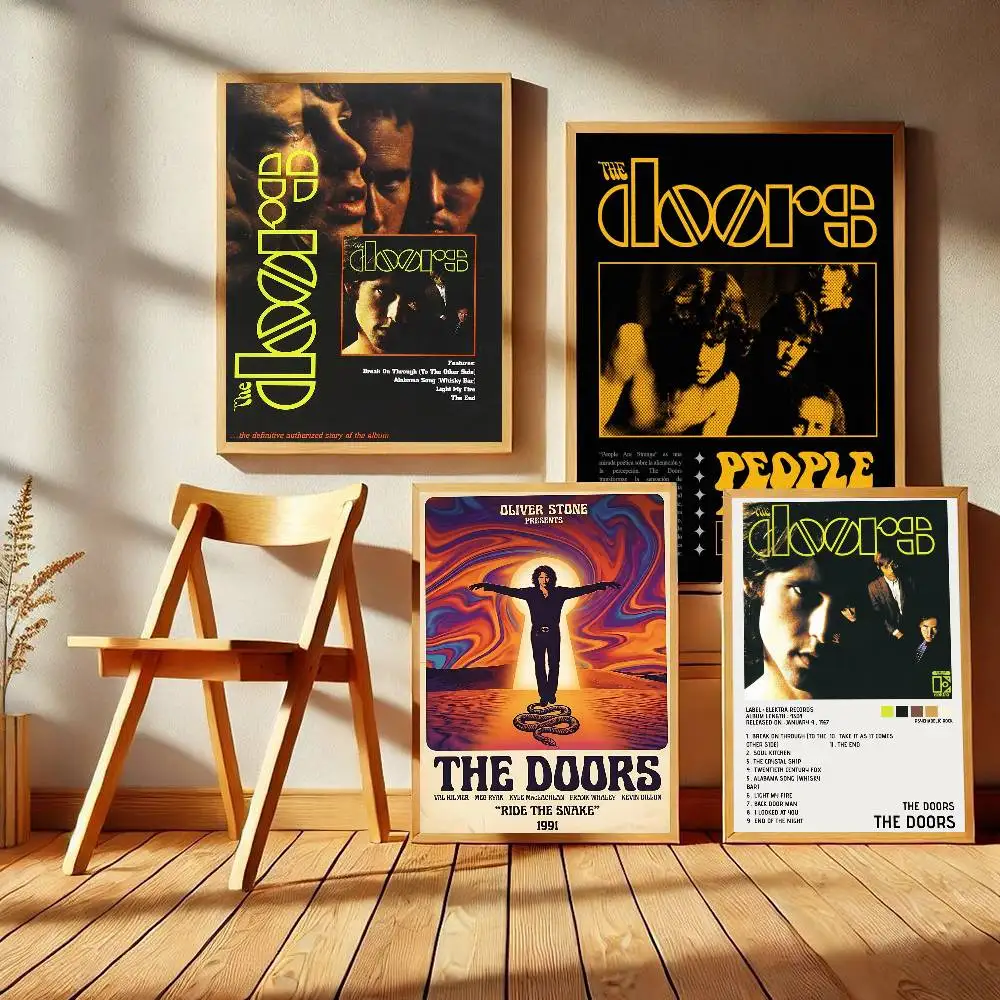 The Doors Singer Classic Anime Poster Waterproof Paper Sticker Coffee House Bar Room Wall Decor