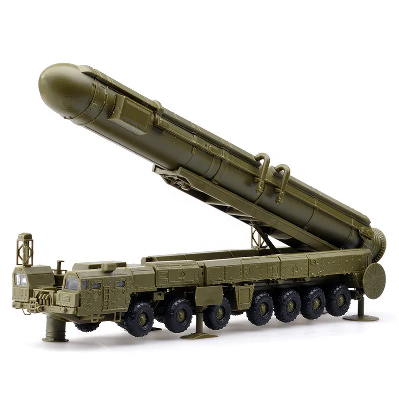 1/72 Russia RT-2PM Intercontinental Missile Launch Vehicle 4D Plastic Assembly Puzzle Military Model Kit Educational Toy for Boy