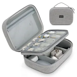Travel Electronics Accessories Storage Bag Large Capacity Tablet Hard Data Cable Organizer Box Eva Hard Protective Case ﻿