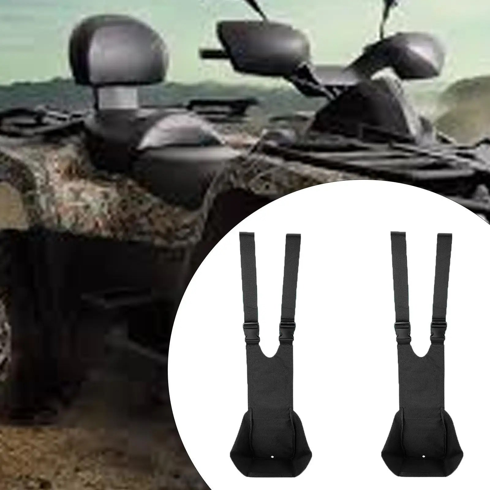 2Pcs ATV Foot Pegs Universal Accessories Travel Outdoor ATV Foot Hammock