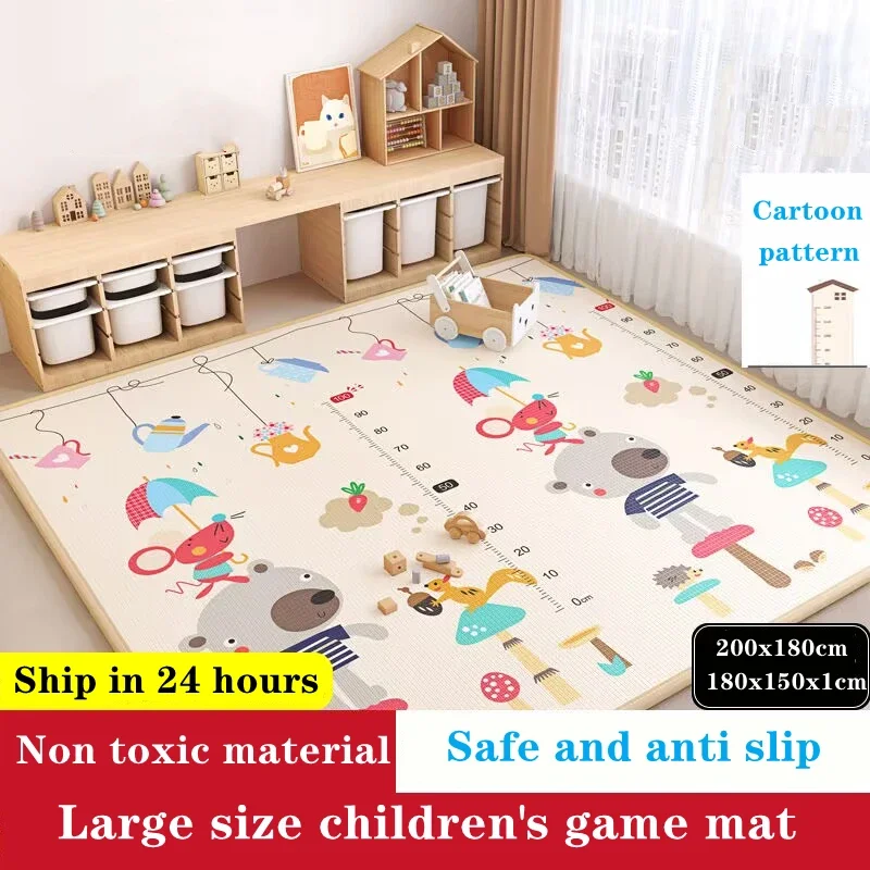 Safe Materials Environmentally Thicken Baby Crawling Play Mat Folding Carpet Play Mat for Children's Mats Safety Kid Rug Playmat