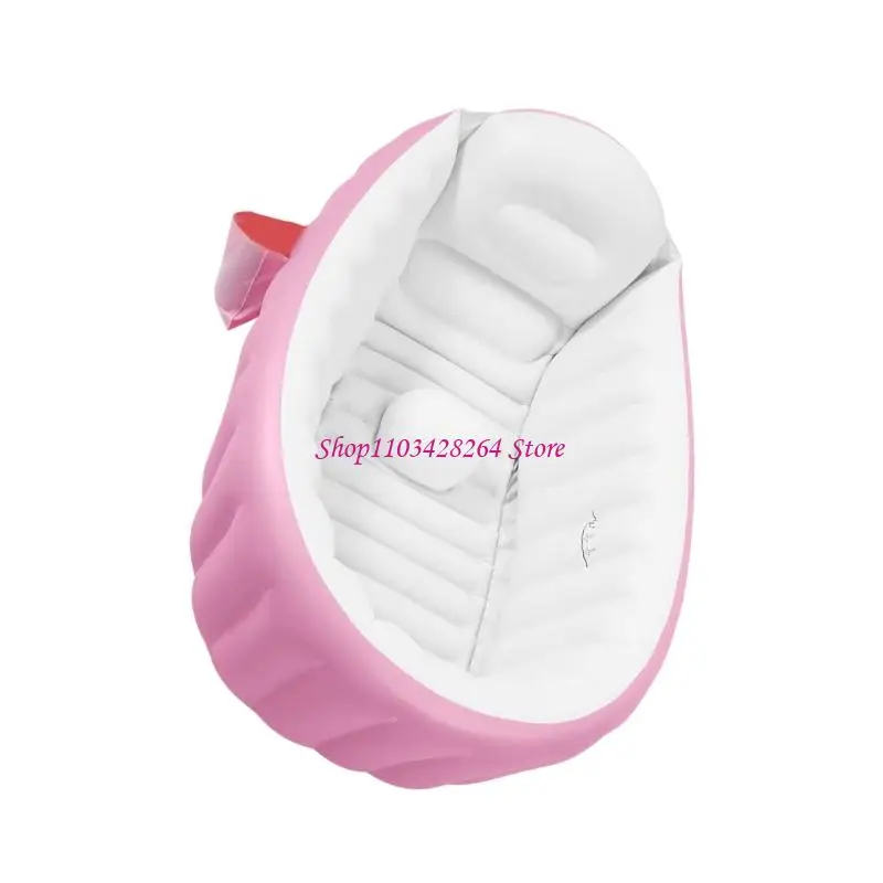 

Travel Friendly Inflatable Tub PVC Baby Bathtub for Infants Includes Air Pumps