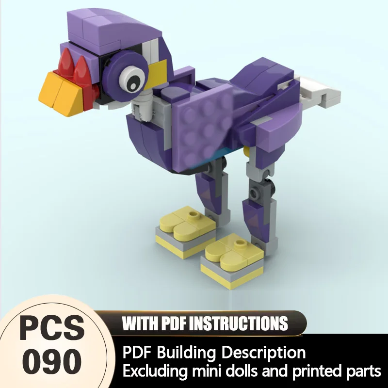 Creators Animal Series Model MOC Building Bricks Gallinule Bird Modular Technology Gifts Holiday Assemble Children Toys Suit