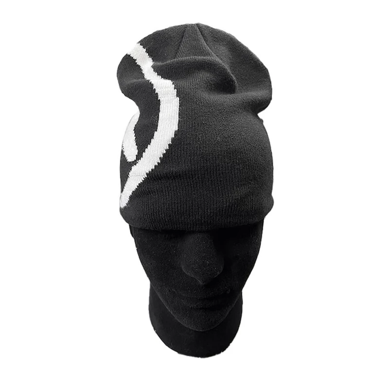 Aphex Twin Frauen Hut Stricken Beanies Caps Für Männer Y2k Streetwear Winter Mode Pullover Kpop Vintage Goth Warme Hip Hop Unisex – Detail 11