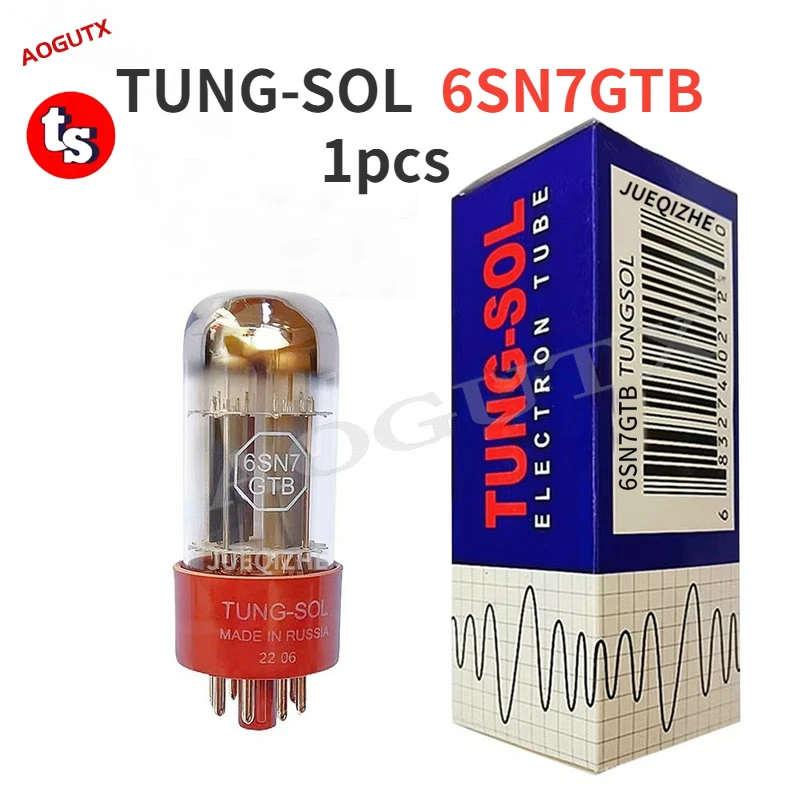 TUNG-SOL  6SN7GTB 6SN7 Vacuum Tube Replaces 6SN7GT 6N8P 6H8C CV181 HIFI Audio Valve Tube Amplifier Kit DIY Matched Quad Aogutx