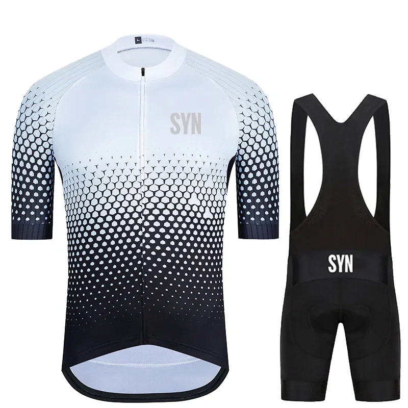 

SYN Men's Cycling Set Man Sports Clothing Bib Shorts Road Bikes Bicycle Jersey Sets Mens Cycling Clothes for Men Mtb Equipment