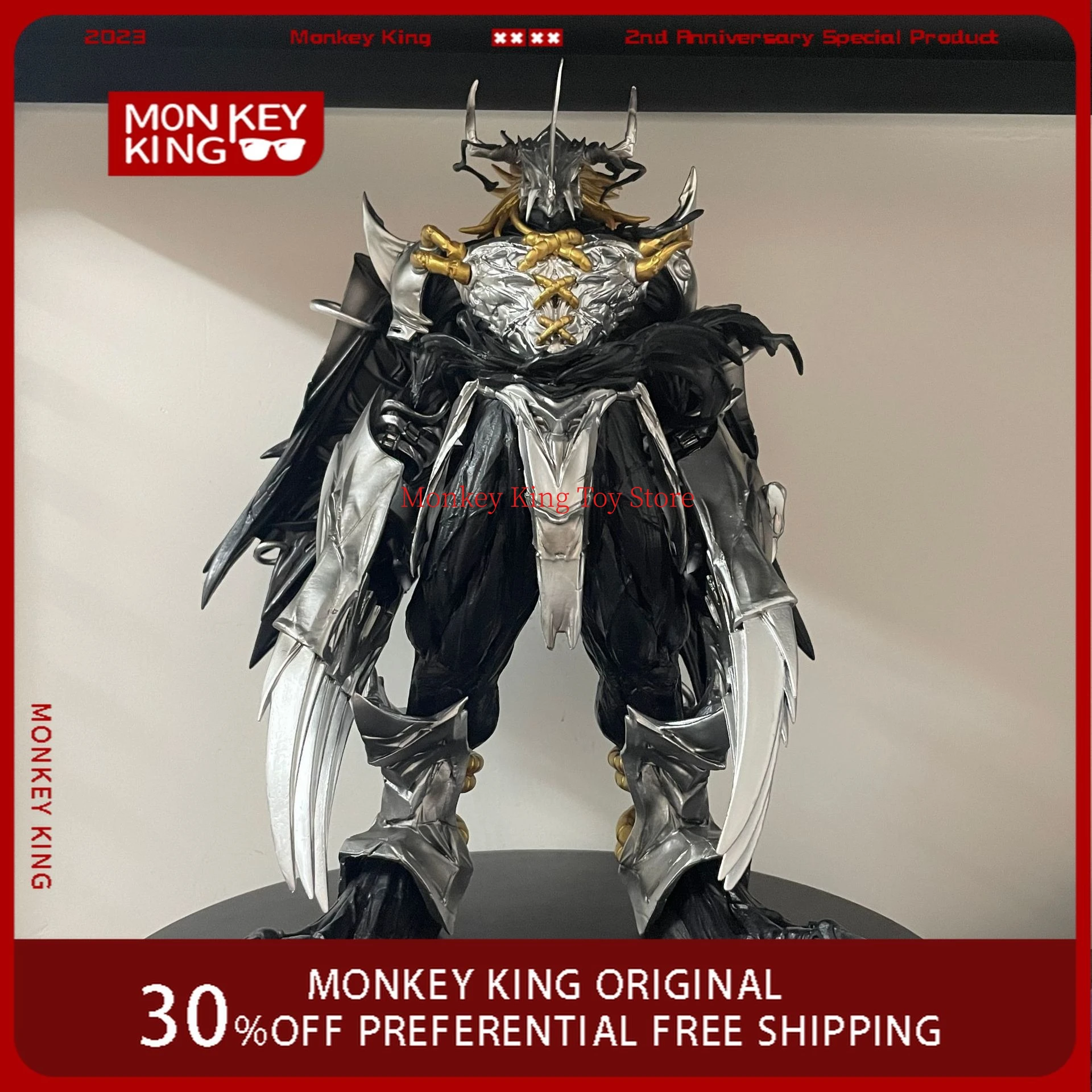 

37cm Digimon Adventure Anime Figure Black War Greymon Perimeter PVC Model Collect Desktop Decoration Ornaments Birthday Gift Toy