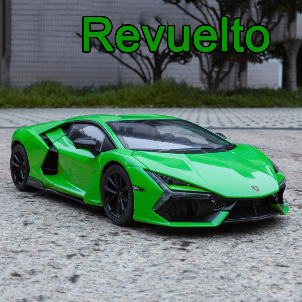 

1:18 Lambor Revuelto 300SL модели из сплава автомобили литые под давлением игрушки свет звук миниатюрный спортивный автомобиль слайд вперед модель автомобиля орнамент