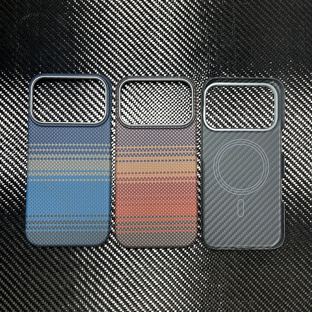 

Real Carbon Fiber Case for Iphone 17 Pro Max for Magsafe Magnetic Ultra Thin Aramid Phone Cover for Iphone 17 Pro Carbon Case
