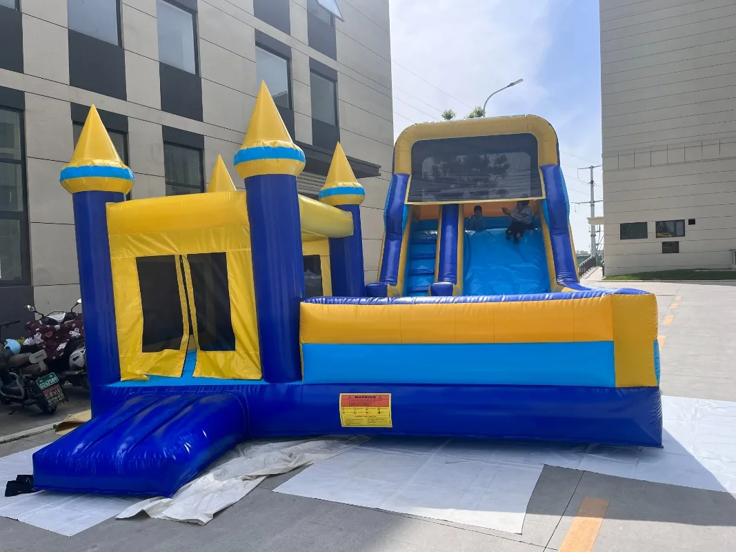 Factory Customized Commercial Inflatable Trampoline Slide Combination