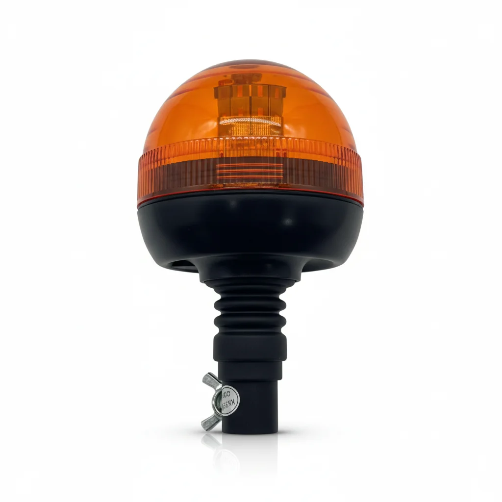 Amber Color LED Warning Light New Rotation Strobe Emergency Lamp Beacon Flash Light Signal 12V ABS Lens