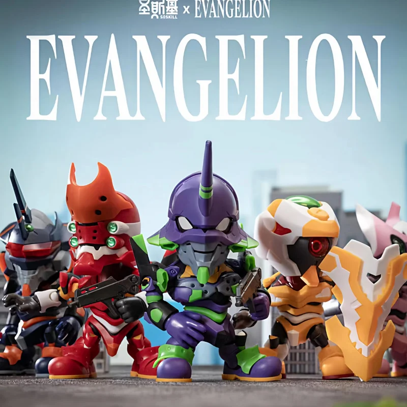 

Soskill Evangelion Q Version Assembly Model Kit Blind Box Collectible Anime Figure Human Instrumentality Project New Year Gift
