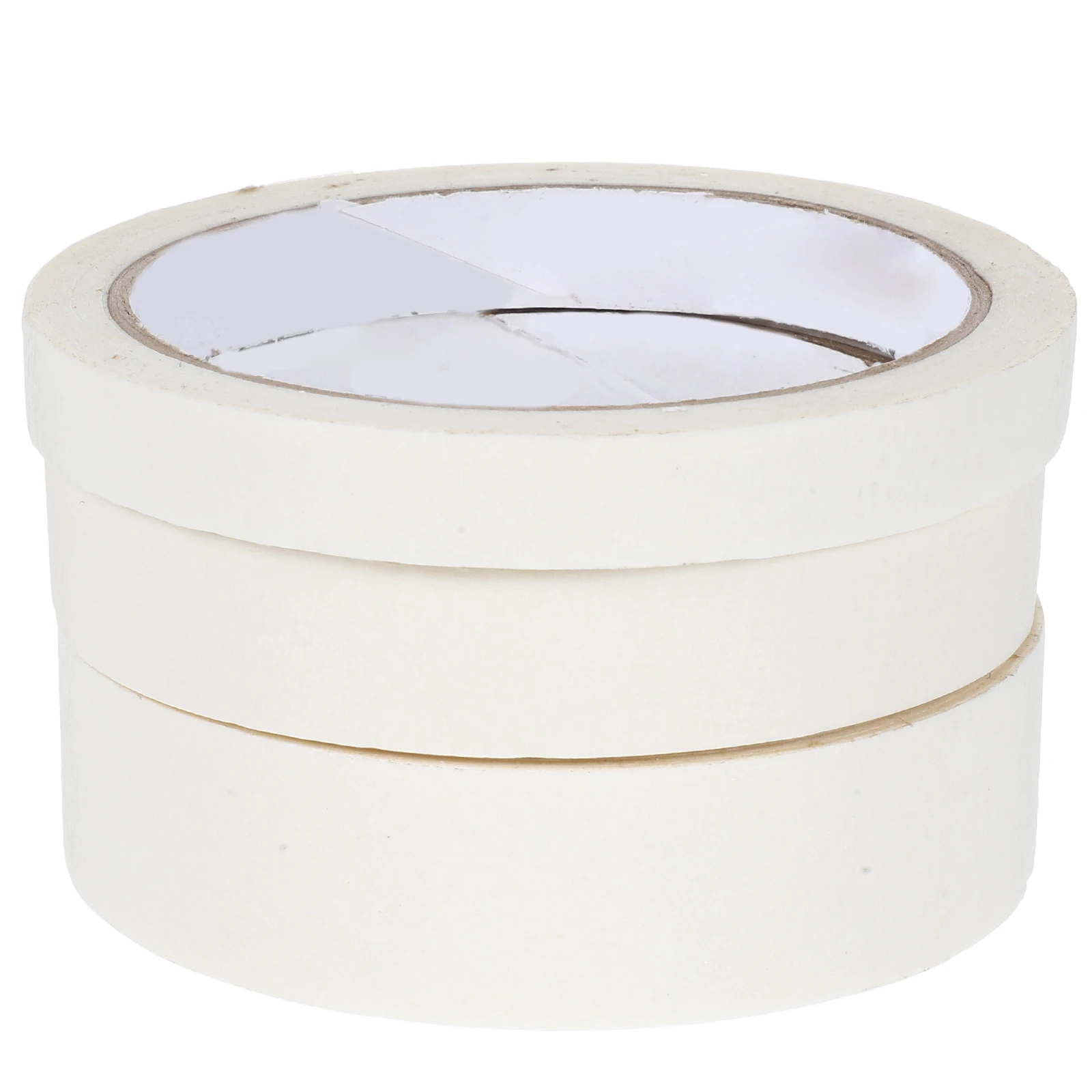 

3pcs White Masking Tape for Journaling Photo Albums Craft Projects Durable Adhesion No Residue Washi Tape Watercolor