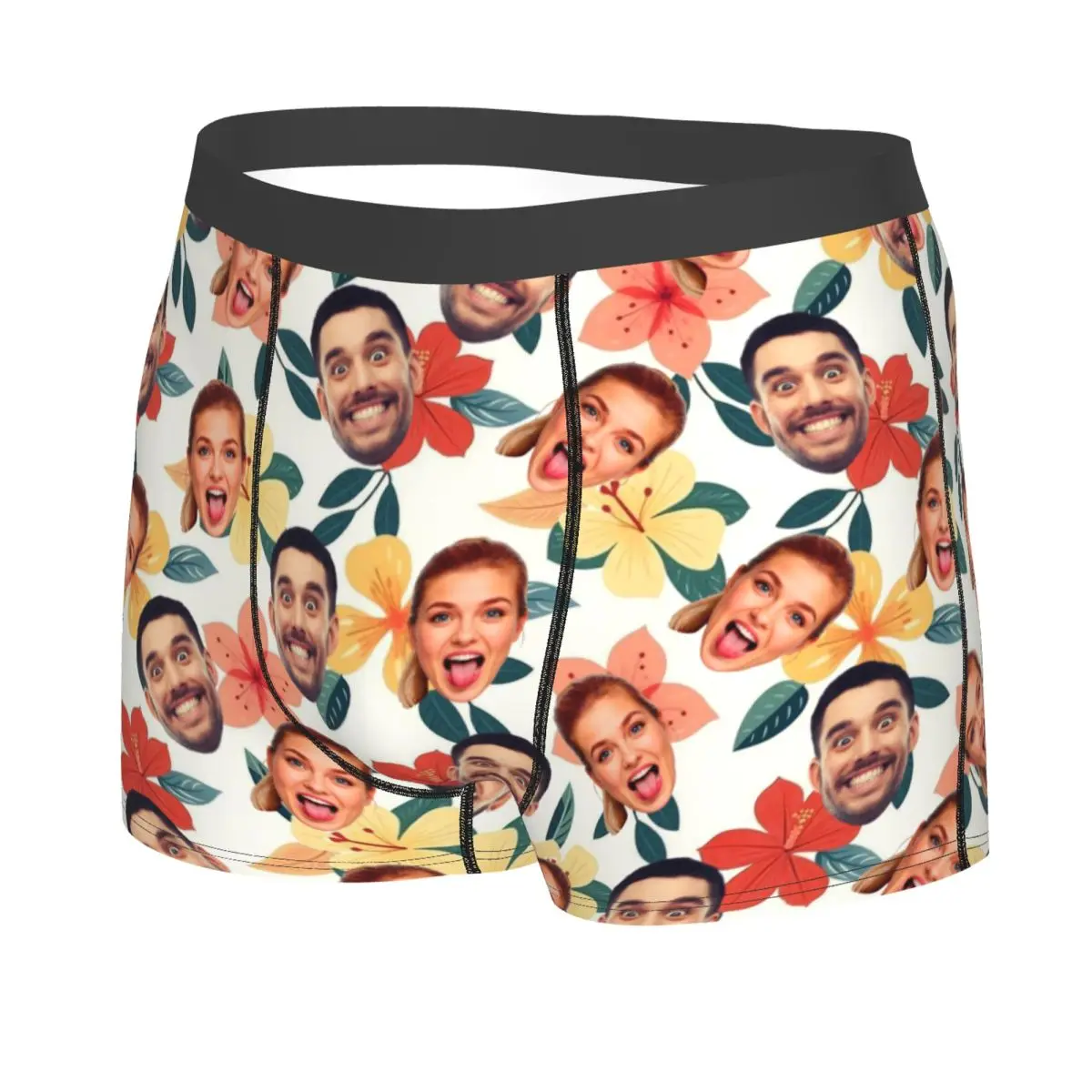 Personalized Custom Face Photo Boxer Shorts Birthday Gift For Husband 3D Print Men Underwear Panties Briefs Stretch Underpants
