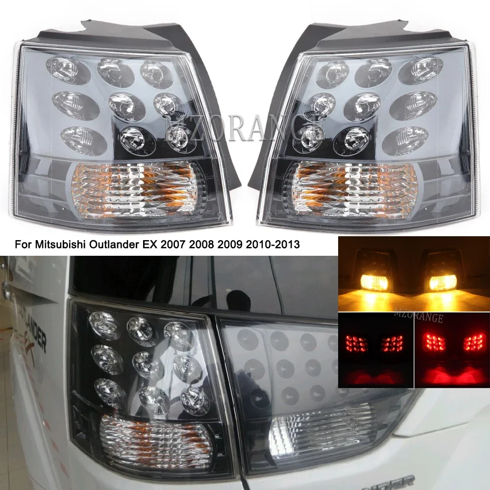 עבור מיצובישי הנכרי EX 2007 2008 2009 2010-2013 זנב אור אחורי להפסיק בלם מנורת אורות חיצוני צד עם הנורה רכב אבזרים