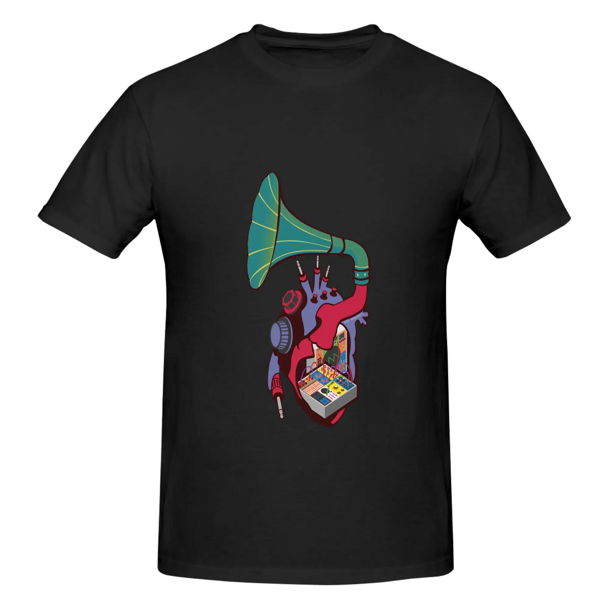 Funny Modular Heart Essential Men's Printed T-Shirt Unisex T shirtAnime