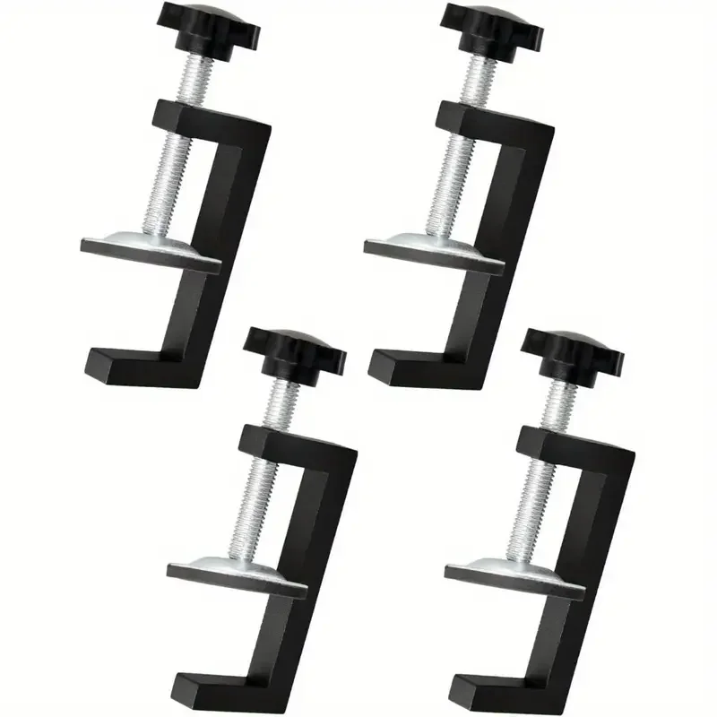 4 Stück Halterung, Halterungsbereich 10–57 mm Tischklammern, verstellbare Schraubklammern, kleine universelle Tischklammern für Schlafzimmer, Küchen, Fledermaus