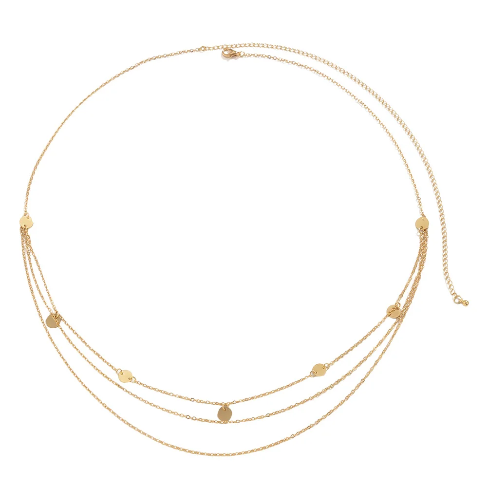 

Metal Body Chain For Women Elegant Adjustable Waist Chain Lightweight Belly Jewelry Fashion Party Beach Accessory