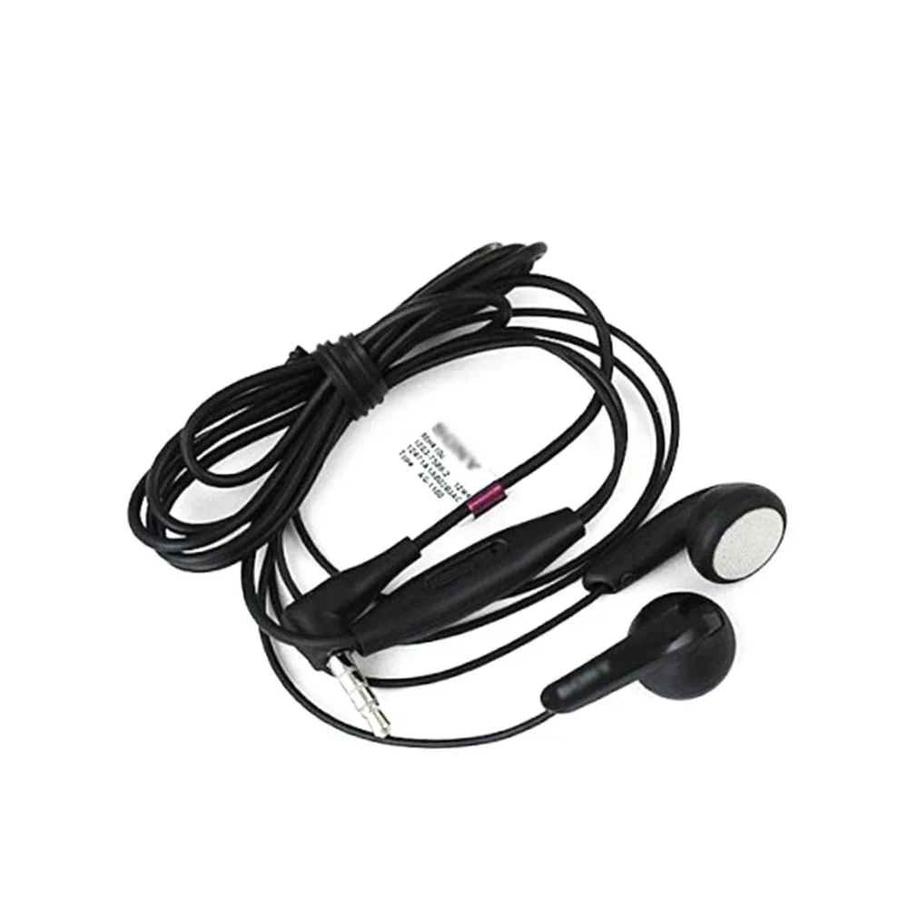 New Original for Sony MH410C Headset Earphone Earbud for Apple IPod IPhone MP3 MP4 Black Earbuds Earphones Microphone 3.5mm