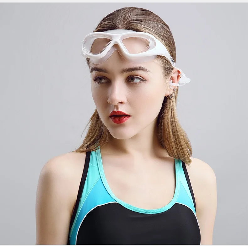 Lunettes de natation professionnelles en silicone souple étanche, lunettes de natation, lunettes anti-buée UV, hommes et femmes, lunettes pour