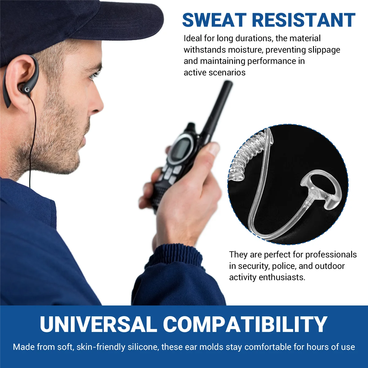 【قسيمة مستخدم جديدة!】قالب أذن ناعم لراديو استبدال سماعة الأذن إدراج أنبوب لفائف صوتي مجموعات الصوت ملحقات سماعات الرأس S