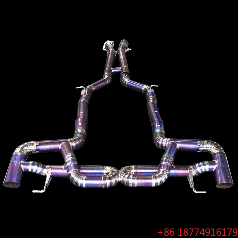 

Factory OEM Customized Electronic Valve Catback for SLS 6.2L 2011-- Titanium Muffler Exhaust Pipe