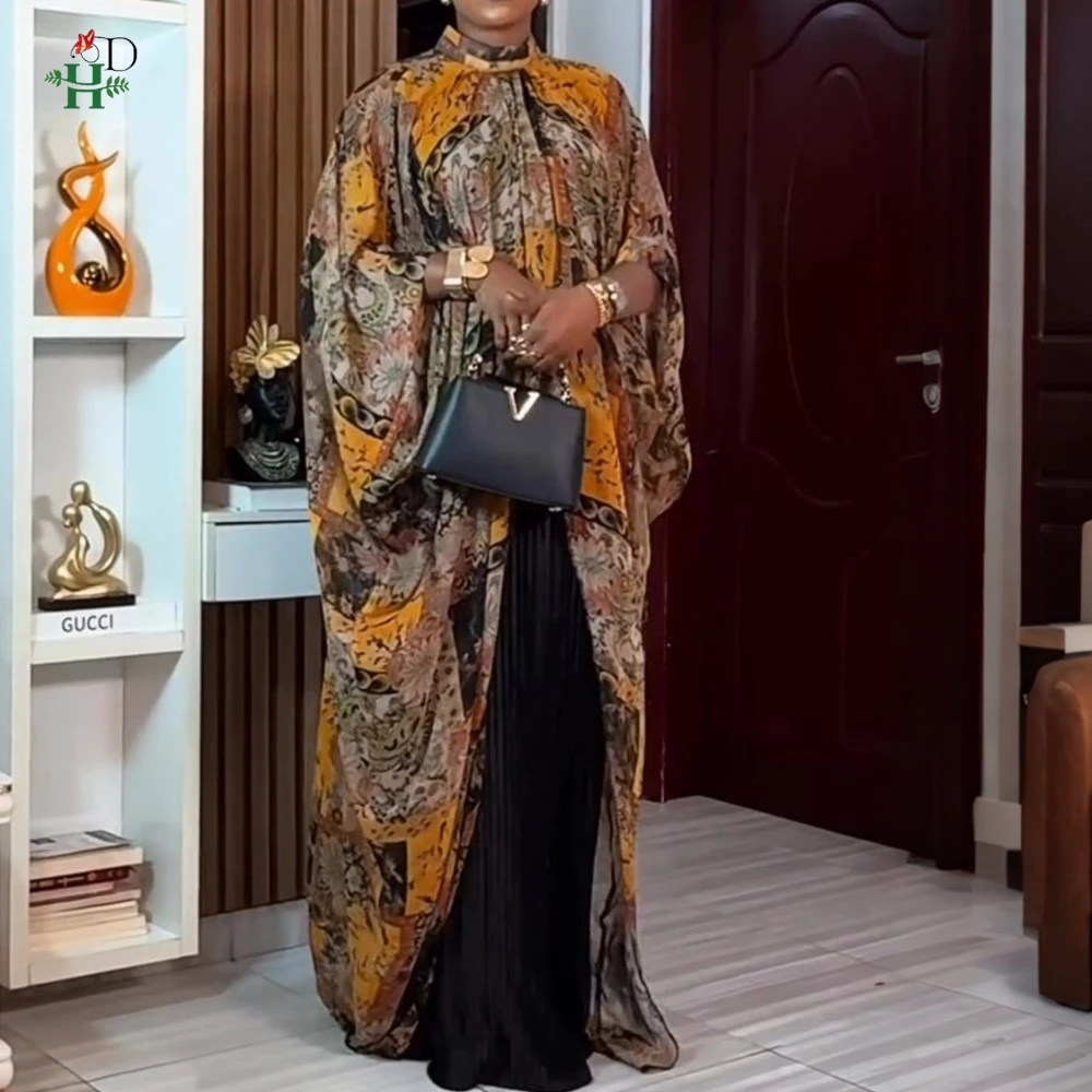 H&D Kleider im Ausverkauf Afrikanische Kleider für Damen 2-teiliges Luxus-Türkei-Kleid Afrikanische Kleidung Traditionelle Hochzeitsfeier