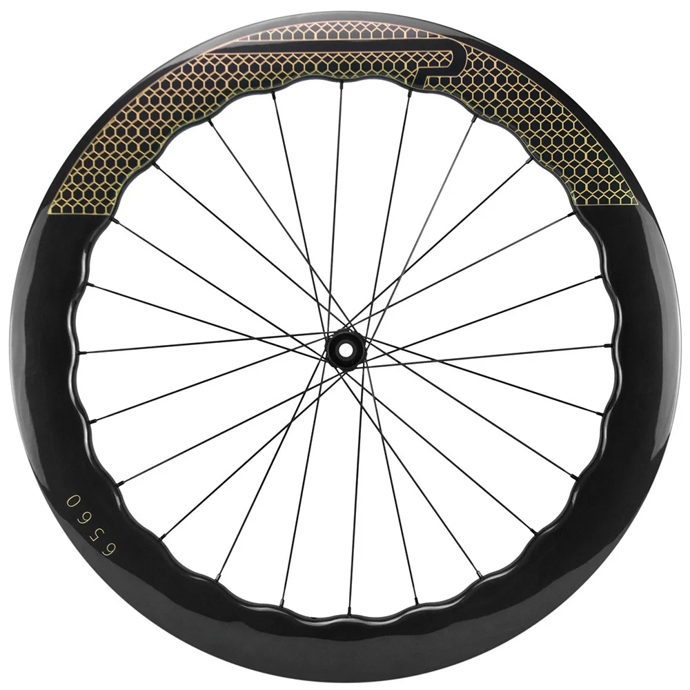 Road Bike Wheelset with 25mm Width Powerway R13 Hubs, 700C T800 UD 6560 Carbon Wheels, 65mm Width, 16-24H, New Arrival