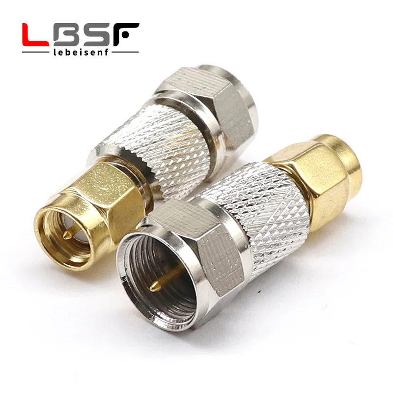 F male to SMA male SMAJ/FJ high frequency adapter copper SMA male to F male radio frequency adapter F adapter