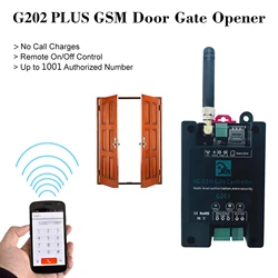 GSM Door Gate Opener Remote On/Off Relay Switch Remote Control Door Access Wireless Door Opener By Free Call SMS Command