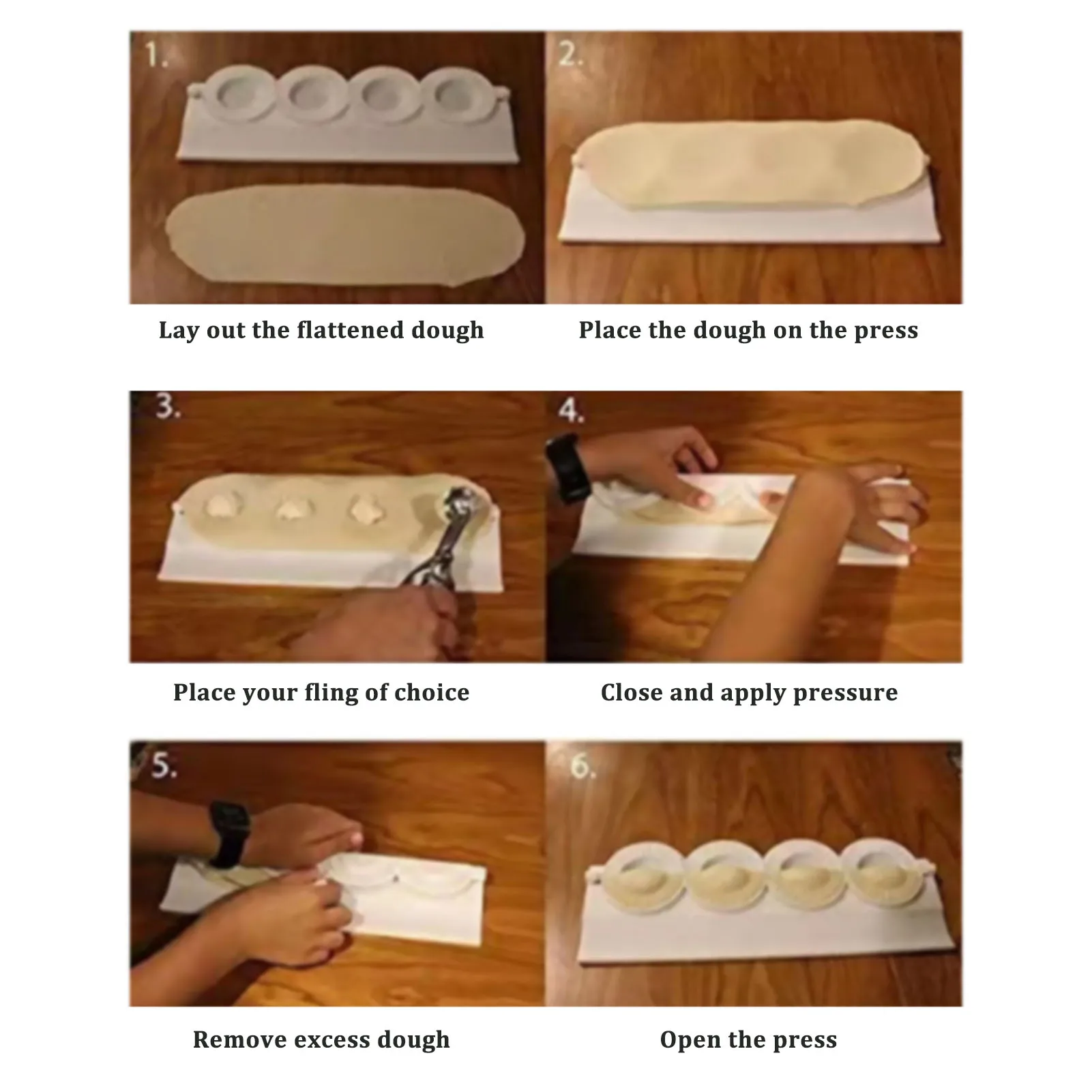 Large Diy Dumpling Mold Dough Press Dumpling Wrapper Mold Empanada Pastry Press Shaper Jiaozi Maker Kitchen Accessories Tools view 2
