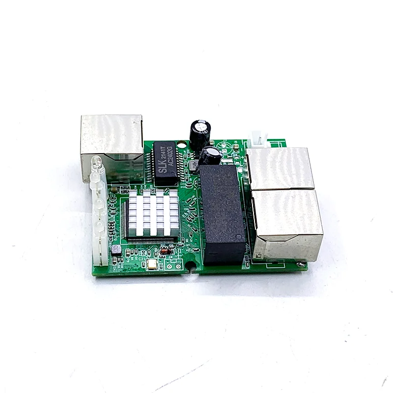 3-port Gigabit Switch Module, 5V-12V for Home/commercial Use, Network Data Transmission Expansion