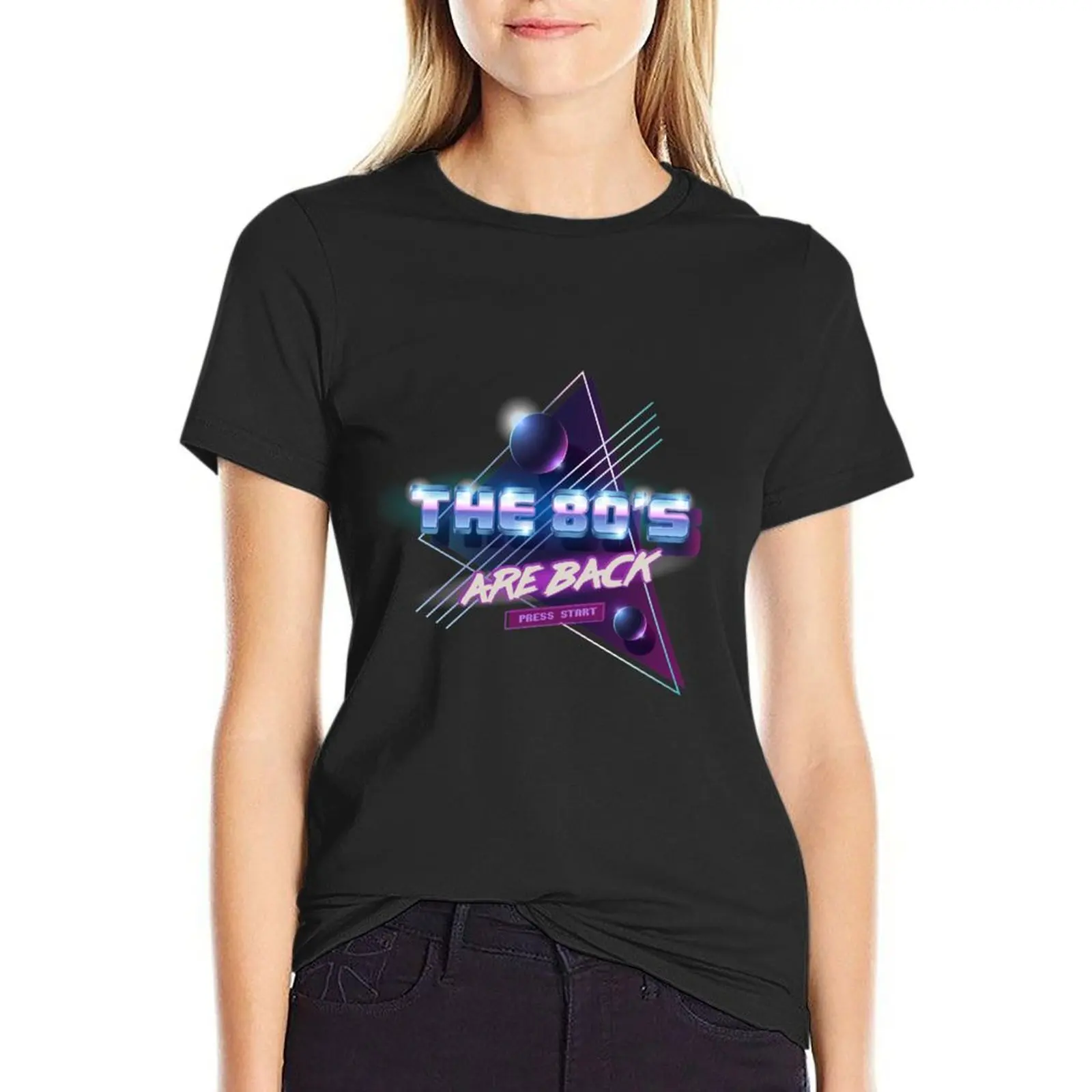 

The 80’s are back T-Shirt customs design your own vintage plus size tops customs western t shirts for Women