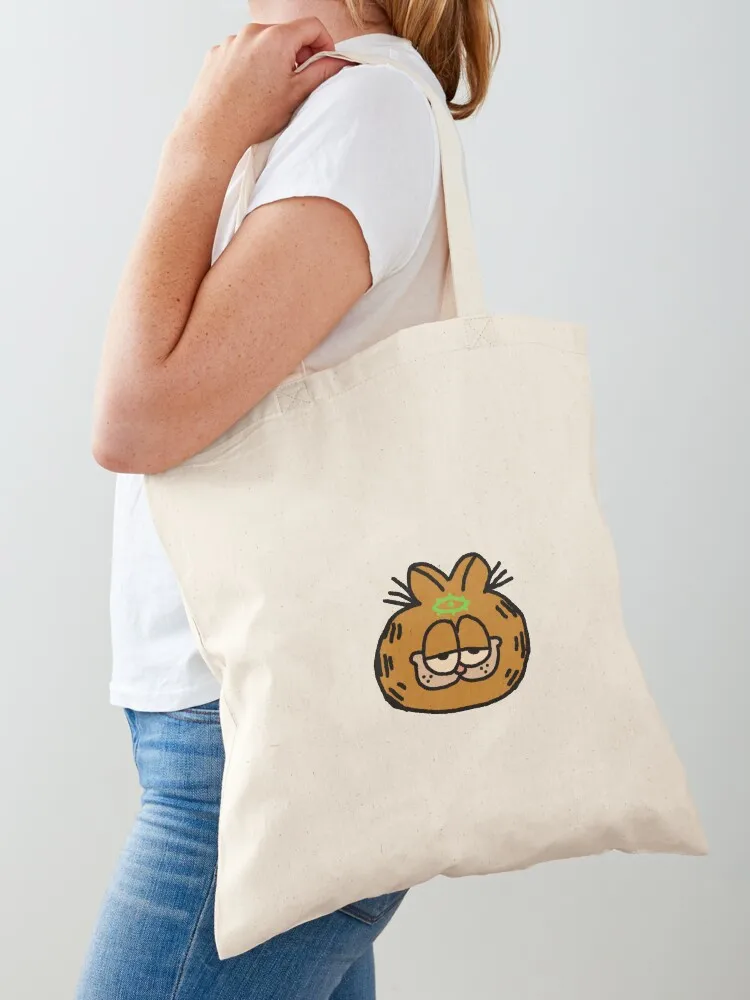 Beholding Garf (no text) Tote Bag Women's bags Cloth bags supermarket folding bag tote bag woman Canvas Tote