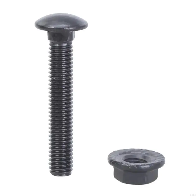 U4la 25Pieces Prática M8X60MMM OXIDOS NEGROS PARA PARAGOS COM FLANGES AÇO INOINTIMENTE ROURS