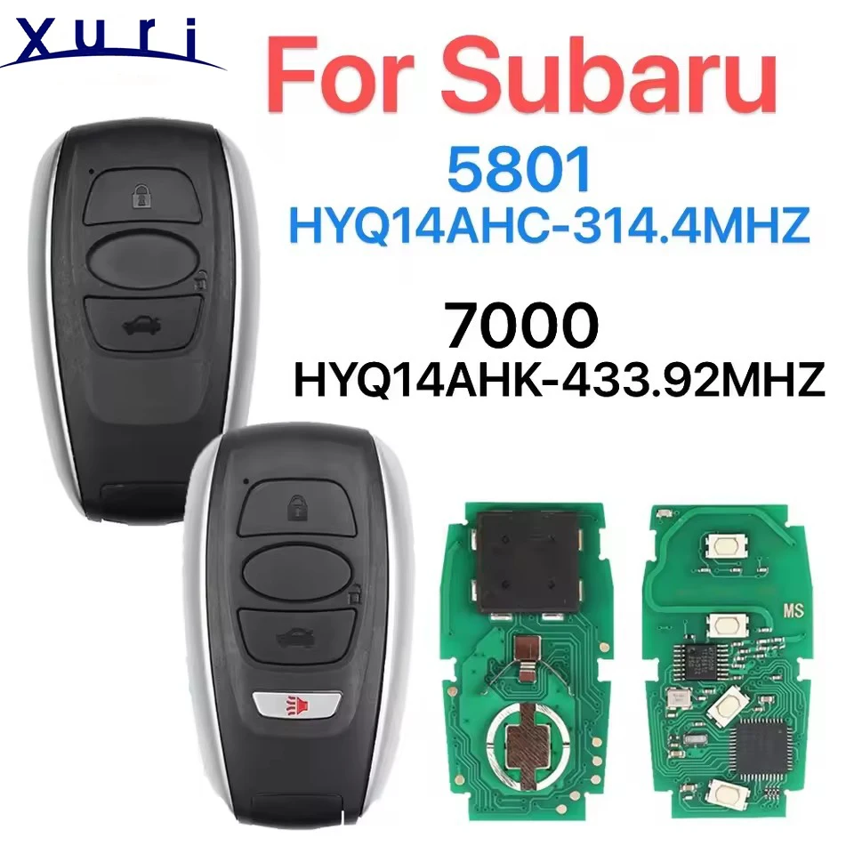 

Xuri FCC: HYQ14AHK удаленный смарт-ключ для Subaru Forester Legacy Impreza XV BRZ TOY12 8A/4Dchip с необрезанным лезвием, замена автомобильного ключа