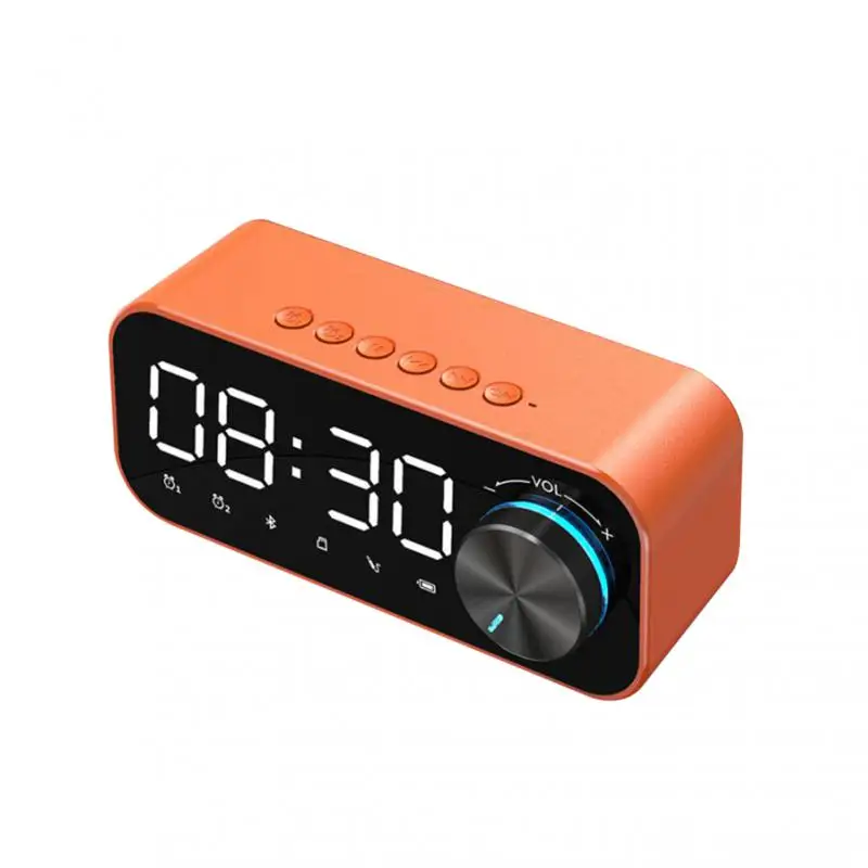 Music Player Led Display About 50-60 Hours Loudspeaker Alarm Clock Clear Display 3 Colors Speaker Subwoofer