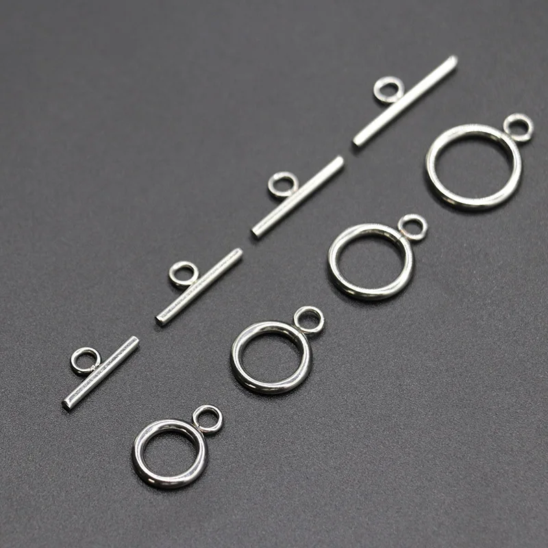 5Sets/Pack Gold Plated Stainless Steel OT Toggle Clasps For Necklace Bracelet Hooks Connectors For DIY Jewelry Making Findings