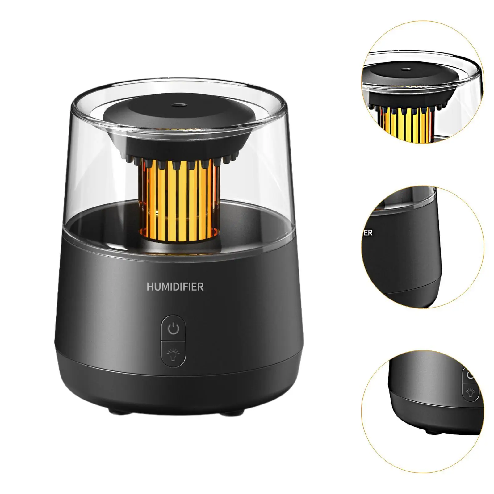 Aroma Diffuser Humidifier Portable Auto Shut Off Small Air Humidifier Colorful Night Light for Bedroom Room Home Office Tabletop