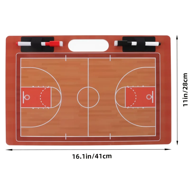 Тактическая доска баскетбольного тренера, оснащена стираемыми инструментами идеально подходит для использования в баскетбольных играх.