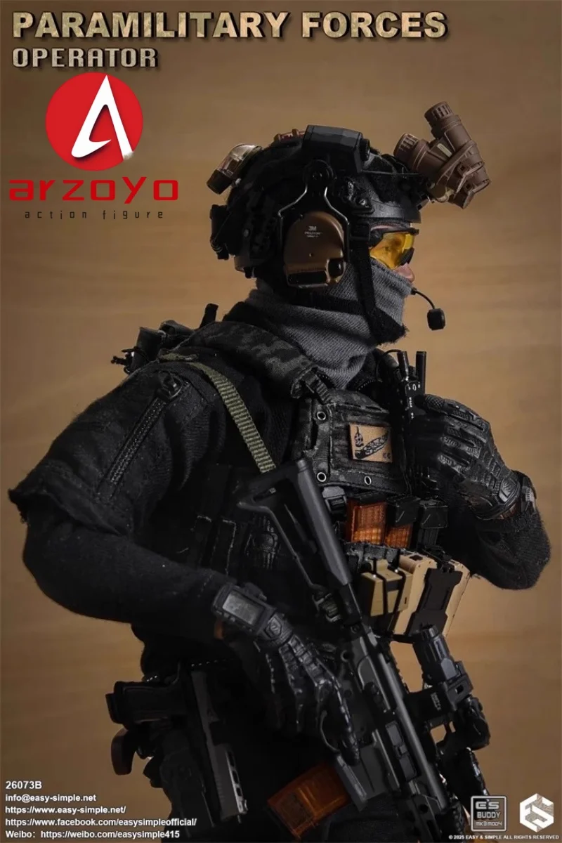 Easy&Simple 26073A/B 1/6 Scale Paramilitary  Forces Operator Male Soldier Full Set for 12" Action Figure Collectible Model