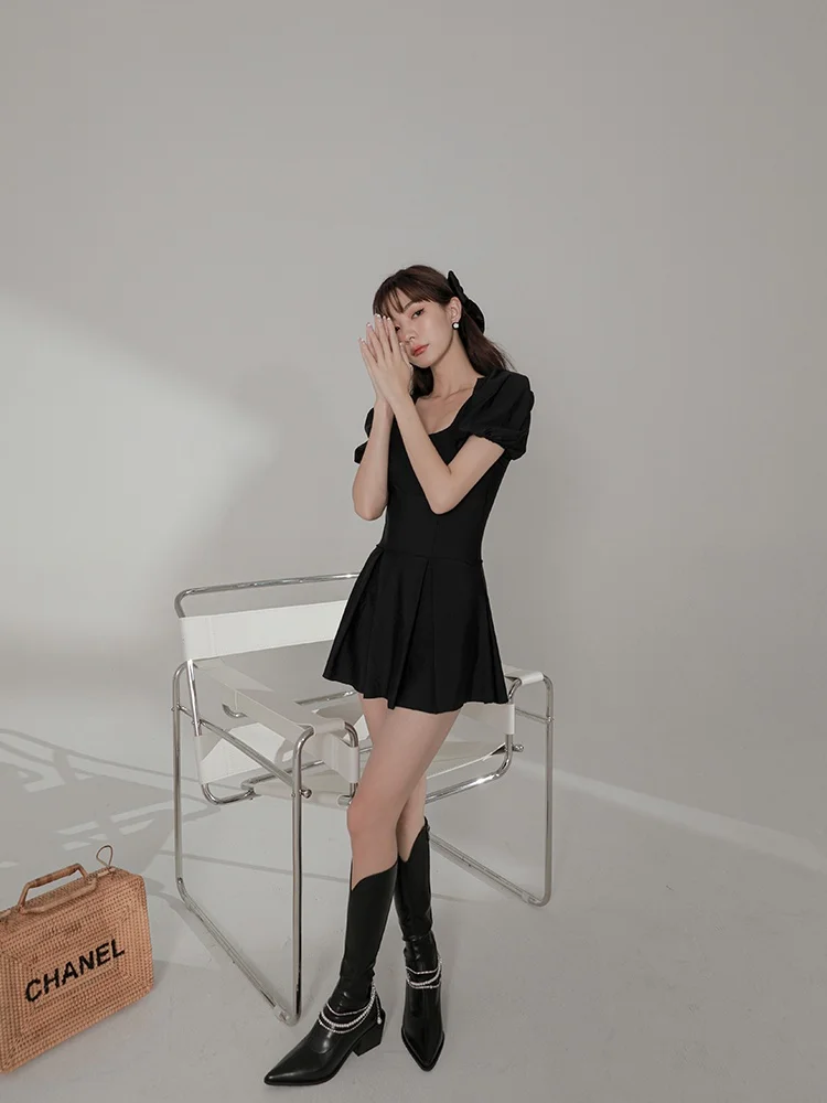 

Цельный купальник M для женщин: для свиданий, пляжа, отдыха на острове. Элегантный, премиум-класса, в стиле ретро, с фиксированными вкладышами для груди.