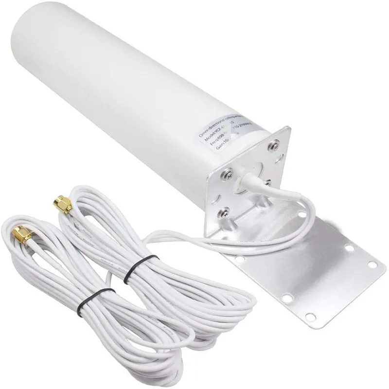 High Gain 4G LTE Outdoor Mobile Signal Booster with Cannon Antenna for Router Modem Gateway
